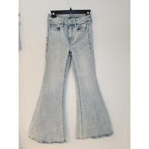 American Eagle AE Rainbow Pride Jeans Next Level Flare Festival Woman's size 6
